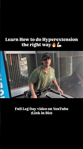 How to do Hyperextension correctly for lower back and Glutes/Hamstrings #gymworkout #workout #gym