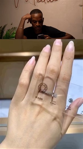 Every woman needs to see this! A Ring Size chart for Diamonds 💍 [📹: Interesting_aiL] #ReactWithVictor | The Pot TV