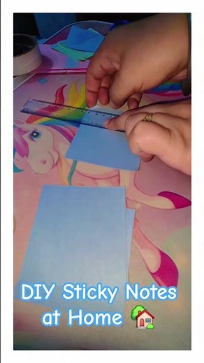 ✨ Homemade Sticky Notes in Minutes! 📝Cute, colorful, and super easy to make at home.💖#StickyNotesDIY