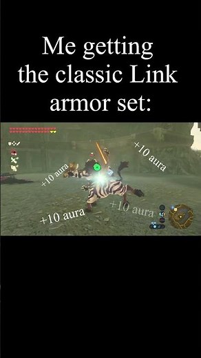 Breath of the Wild’s classic armor set verses Totk’s armor set #totk #botw #zelda