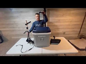 DIY Ice Fishing Shuttle with Mega Live (IGLOO Cooler Conversion) part 1