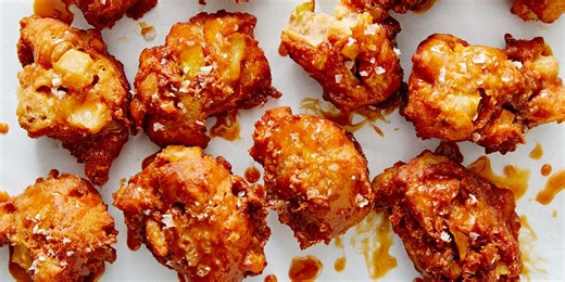 Best Salted Caramel Pear Fritters