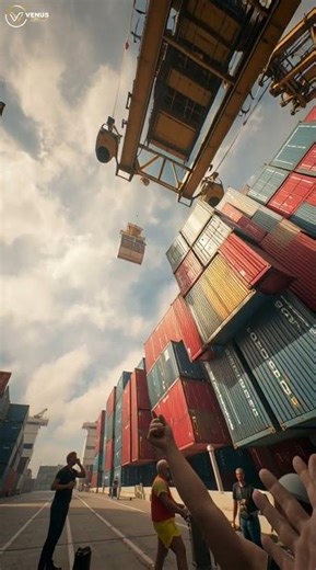 How Container Ships Are Loaded INSANELY Fast!