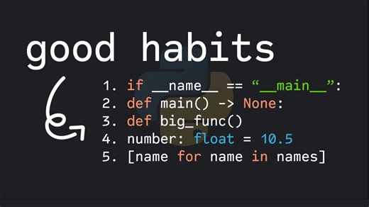 【4K 中文字幕】Python编程要养成5个良好的Python习惯