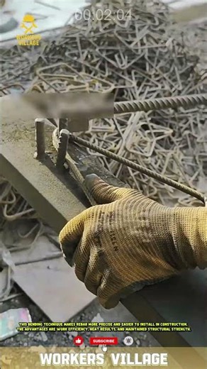 Bending Steel, Forming Strong! 🔩💪#workersvillage #constructioninnovation #innovation #skilledworker