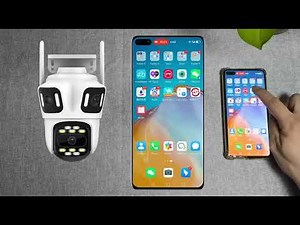 ICSee 3 Screen WIFI IP Outdoor 6MP Dual Lens PTZ Camera Ai Human Detection Security