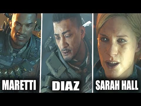 Call of Duty : Black Ops 3 - Taylor's Team Death Scenes (Taylor, Maretti, Diaz, Sarah Hall)