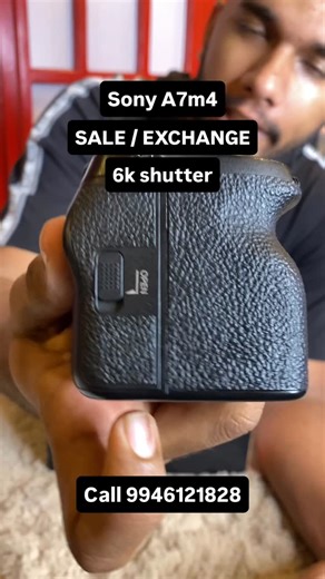 DCAM OFFICIAL on Instagram: "Sony a7m4 body Shuttercount 6k Exchange available Call 9946121828 #dcam #photography #usedcamera #sony #kerala"