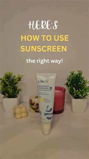 How to Use Sunscreen the Right Way🤍 #shorts