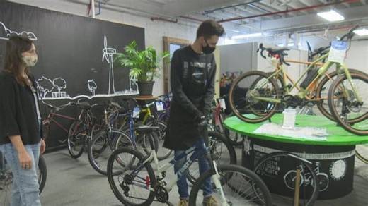 The Bike Kitchen walks you through a winter wheel tire change