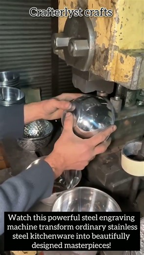 How modern industrial metal designing technology works on stainless steel plates.#satisfying#machine