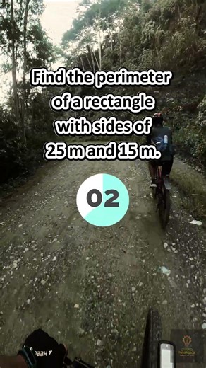 📏🧠 Perimeter Challenge: Rectangle L = 25 m, W = 15 m 🔁 | Find the Perimeter! #shorts