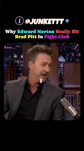Edward Norton Really Punched Brad Pitt in Fight Club