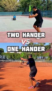 🎾 One Hander vs Two Hander 🎾👉 Which backhand do you use and why? | Top Tennis Training