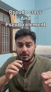 Pseudo class and pseudo element in css