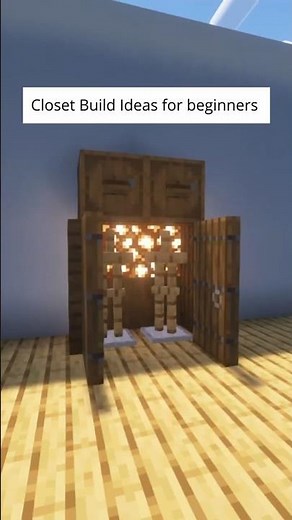 Minecraft Closet Build Ideas for beginners #minecraft