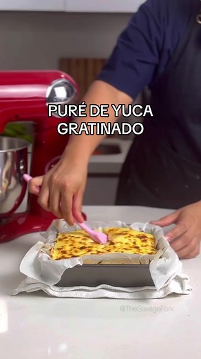Cómo hacer puré de yuca ¡MUY CREMOSO! Con sabor a ajo🧄🤤 #purecremoso #puré #queso