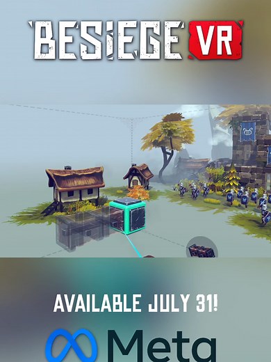 Besiege VR releases July 31st! 🛠️ #besiege #metaquest #metaquest2 #metaquest3 #vrgame