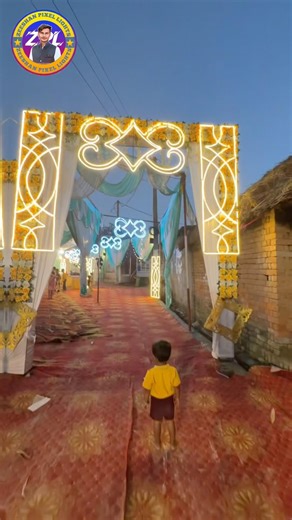 Wedding Pandal Light Decoration #weddingpandal #weddingseason #lightdecoretion #lightdecoretionidias