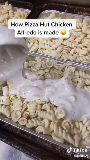 Delicious Chicken Alfredo Pasta at Pizza Hut