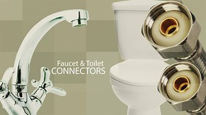 Fluidmaster 3/8 in. Compression x 7/8 in. Ballcock x 12 in. L Braided Stainless Steel Toilet Connector B1T12