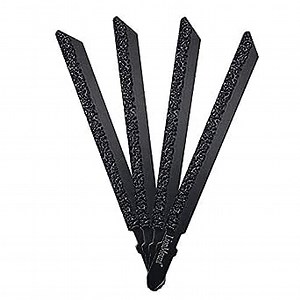 4PCS T-Shank Carbide Jigsaw Blade 40 Grit Diamond Coated Blades Set for Tile Brick Granite Marble Stone US Stock