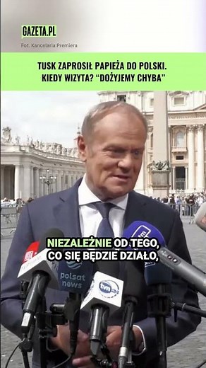 Tusk invited the Pope to Poland. We'll have to wait a while for this visit #shorts