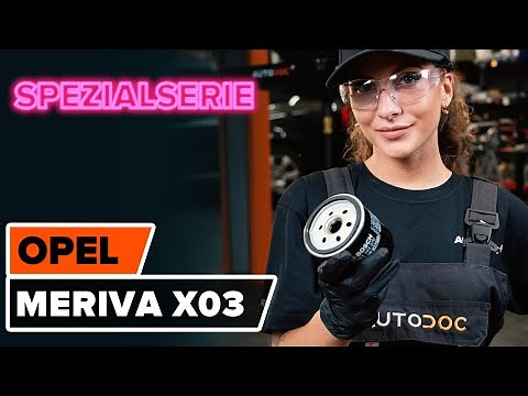 Oil change OPEL MERIVA A: How to change engine oil and oil filter [TUTORIAL AUTODOC]