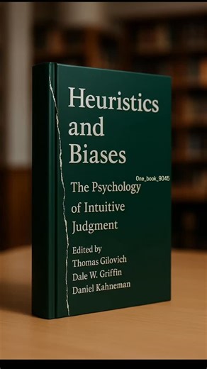 @one_book_9045 on Instagram: "Heuristics and Biases: The Psychology of Intuitive Judgment is an influential academic volume edited by Thomas Gilovich, Dale W. Griffin, and Daniel Kahneman, compiling landmark research in cognitive psychology that explains how people rely on mental shortcuts—called heuristics—and how these shortcuts often lead to systematic errors or biases in judgment and decision-making; drawing on decades of empirical studies, the book examines key phenomena such as availabilit