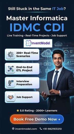 Informatica IDMC CDI Training | Cloud ETL & Data Integration Course (IICS) | Real Projects + Job Sup