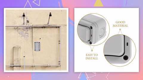 Light Switch for Outdoor Use Weatherproof Doorbell Button with Light Wall Installation Switch for Harsh Conditions Easy DIY Setup Dark Grey