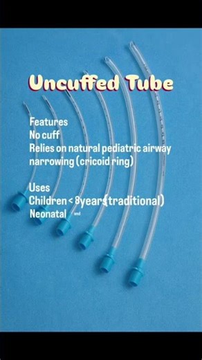 Different types of Endotracheal tubes Explained #anesthesia #hospital #doctor #students #viral