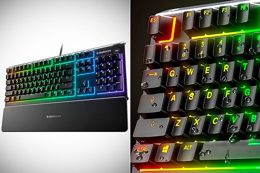 Don't Pay $50, Get a SteelSeries Apex 3 RGB Gaming Keyboard with Whisper Quiet Switches for $24.98