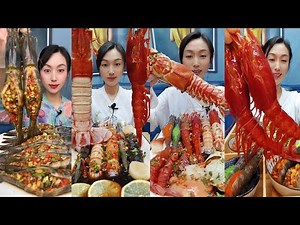 🦐🔥 Ultimate Giant Seafood Mukbang | Epic Eating Sounds & Real ASMR Feast