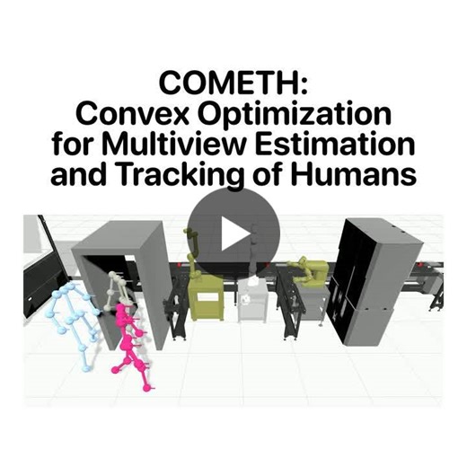 #highreliability #realtime #markerless #realtime #cometh #biomechanically #cometh #skeletontracking #estimation #hri #humantracking #humanrobot #convexoptimization #humanposeestimation | Nadia Figueroa