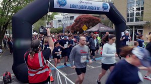 Yuengling, the Oldest Brewery in America, celebrates the veteran community and non-profit organization Team Red, White & Blue with a 5k race in Pottsville, Pennsylvania. #Sponsored by Yuengling. | Localish