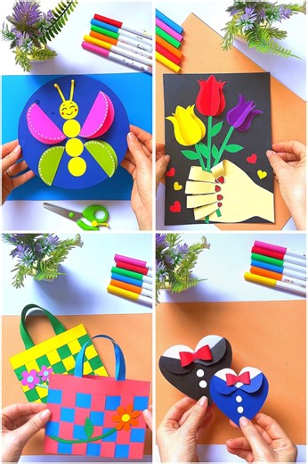 6.5M views · 30K reactions | Beautiful craft ideas for kids 殺 | ART & Creativty | Facebook