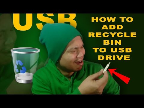 how to add recycle bin to USB drive in Windows 10 #USB #recyclebin #restore