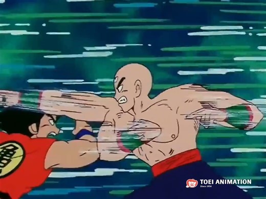 ¡Dos poderosos guerreros! 🔥 Yamcha contra Ten Shin Han. 👊 ¡Todos los fans de Dragon Ball compartirán este video! 🔮🐉 #DragonBall #Yamcha #TenShinHan | Toei Animation Latinoamérica