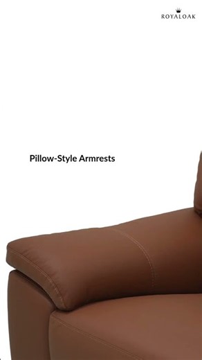 Royaloak Dallas American Half Leather Sofa 3 Seater