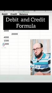 7.5K reactions · 979 shares | Debit and credit formulas #trendingreel #excelindia #SkillUpgrade #ExcelCourse #msexcel #DataEntry #exceltips #Excel #learnexcel | S. Gohar Rehman Tajak | Facebook