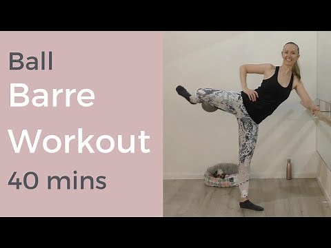 BARRE WORKOUT WITH BALL - Firm & Tone - Barre with Andrea