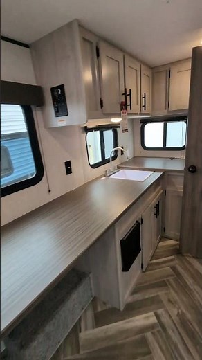 Flythrough of our new and revised 2025 Zinger 18RK Rear Kitchen Travel Trailer Camper