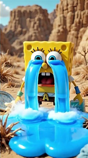 POV: It’s Too Late to Cry Now 😭💦 | 3D Spongebob Meme