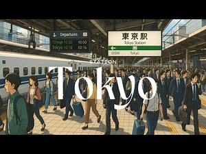 Tokyo Station Platform Sounds – Relaxing Japanese Train Ambience for Study, Sleep, & Focus