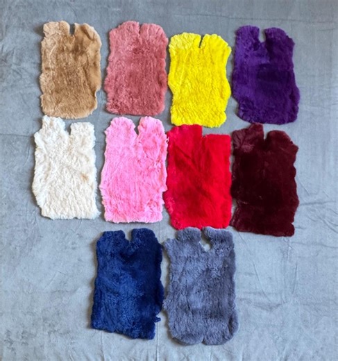 10 Different Colors Rex Rabbit Fur, Genuine Rex Rabbit Hide, Super Soft Rex Rabbit Fur, Rex Fur for Craft, Red Fur, Black Fur, White Fur - Etsy