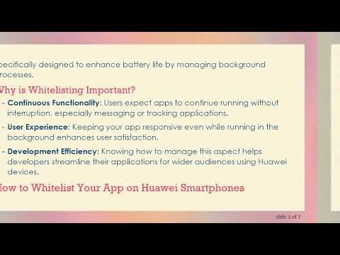How to Whitelist Your App on Huawei Smartphones
