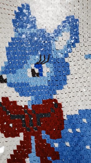 A blanket born from yarn and winter dreams. Get 'fawncy' for the holidays with this nostalgic crochet blanket. ❄️🦌 Get the pattern: https://bit.ly/47vKLrM | Red Heart Yarns