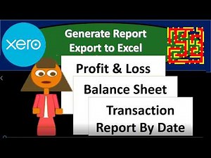 Generate Report Export to Excel 7.80 Xero 2020