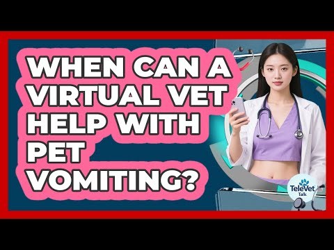When Can a Virtual Vet Help With Pet Vomiting?